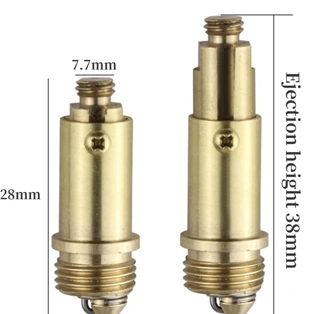 2 Pcs Bathroom Pop Up Sink Drain Stopper 66 mm Bathroom Sink Stopper, Pop-Up Click Clack Plug, Solid Brass Chrome Plated Plug, Suitable for Kitchen Bathroom Wash Basin