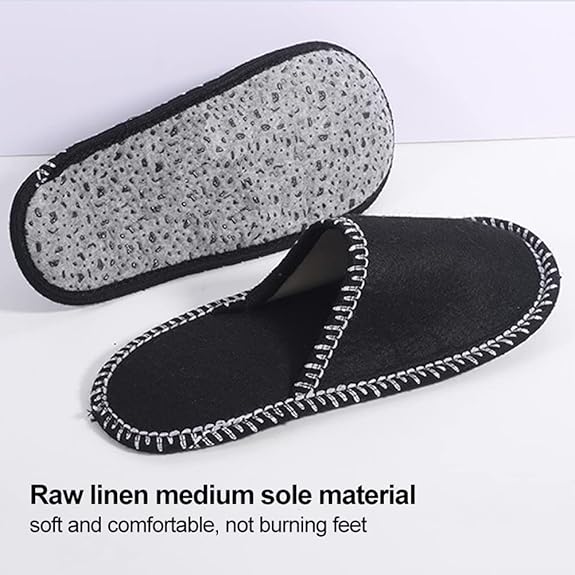 House Slippers - 6 pairs - 3 sizes - Guest Slippers - House Slipper Set - Fleece Wool - Non-slip - Disposable Slippers - Washable - Spa Slippers - Suitable for families - Hotels & travel