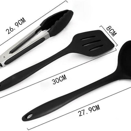 Kitchen Utensils Silicone Set, Bpa-free Silicone Kitchen Utensil Set, Dishwasher secure, Non-stick