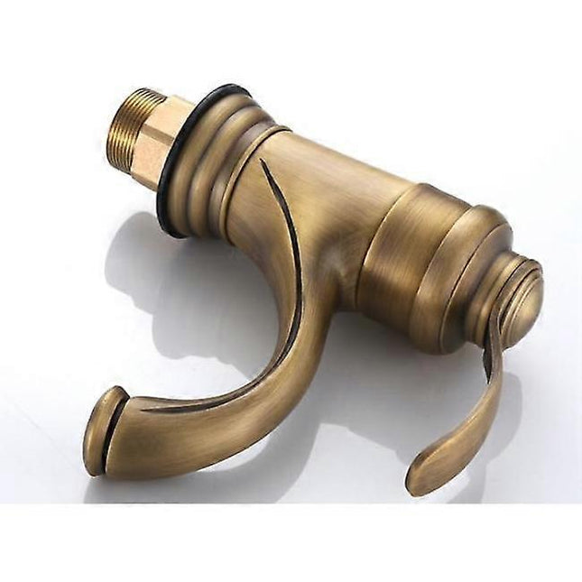 Bathroom Sink Faucet Nostalgia Brushed Brass Bathroom Faucet