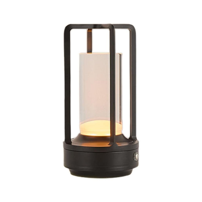 Table Lamp Rechargeable with Touch Dimmer for Bedroom - Black