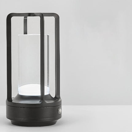 Table Lamp Rechargeable with Touch Dimmer for Bedroom - Black