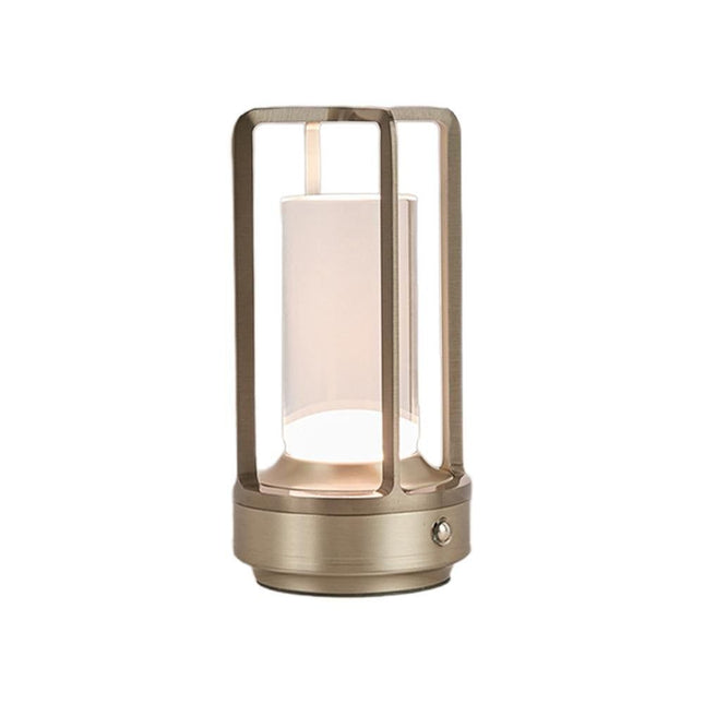 Table Lamp Rechargeable with Touch Dimmer for Bedroom - Black