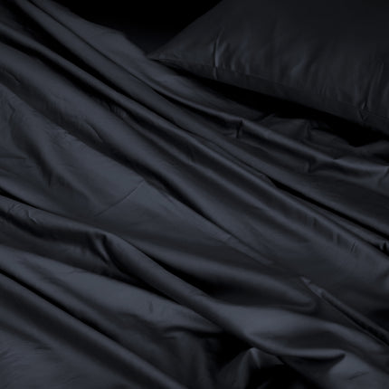 Royal Comfort 1000TC Hotel Grade Bamboo Cotton Sheets Pillowcases Set Ultrasoft - Queen - Charcoal