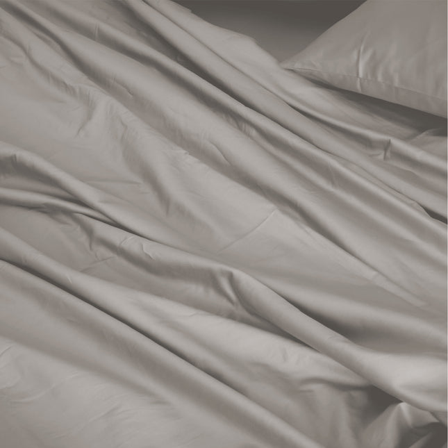 Royal Comfort 1000TC Hotel Grade Bamboo Cotton Sheets Pillowcases Set Ultrasoft - Queen - Dove