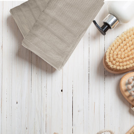 Royal Comfort Eden Egyptian Cotton 600GSM 8 Piece Luxury Bath Towels Set - Beige