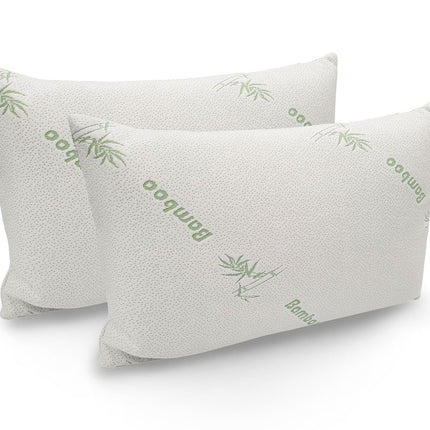 Royal Comfort Bamboo Blend Sheet Set 1000TC and Bamboo Pillows 2 Pack Ultra Soft - Queen - Ivory
