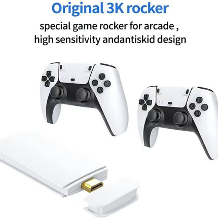 M15 40000+4K HDMI TV Video Game Stick Retro Gaming Console 2 Wireless Controller