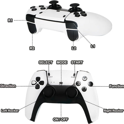 M15 40000+4K HDMI TV Video Game Stick Retro Gaming Console 2 Wireless Controller