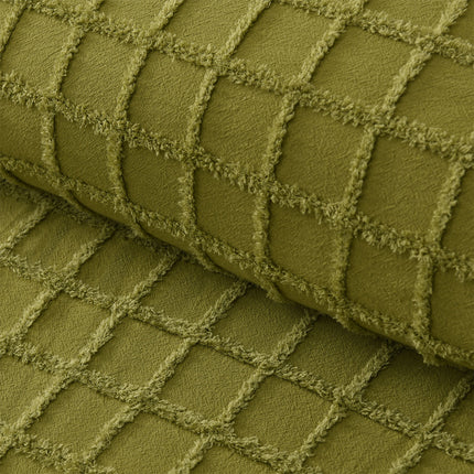 Vintage Design Homewares Parquet Cacti Green Polyester Cotton Quilt Cover Set Single
