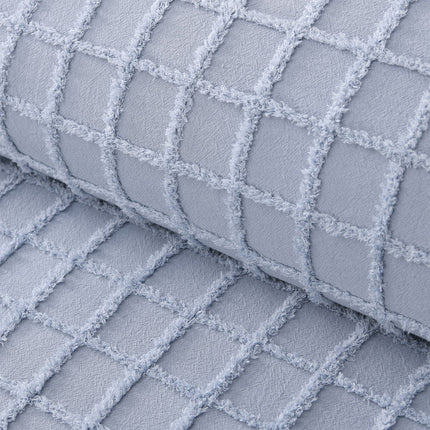 Vintage Design Homewares Parquet Snooze Blue Polyester Cotton Quilt Cover Set Single