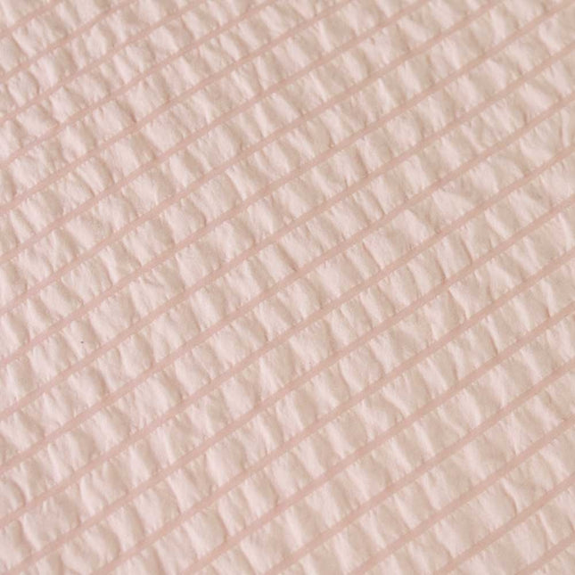 Ardor Ingrid Blush Seersucker Stripe Quilt Cover Set King