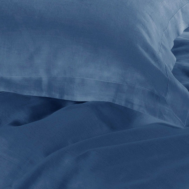 1000TC Tailored Queen Size Quilt/Duvet Cover Set - Greyish Blue