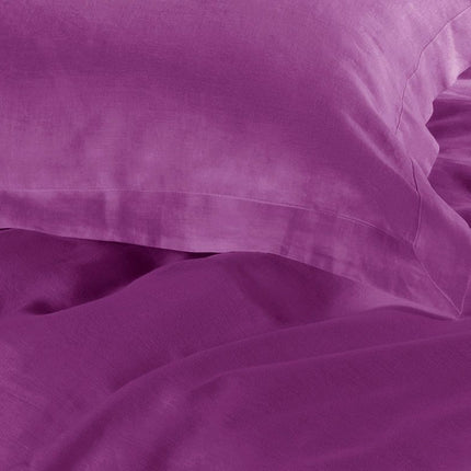 1000TC Tailored Queen Size Purple Duvet Quilt Cover Set