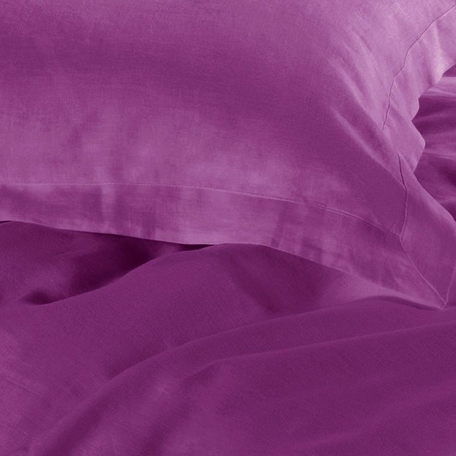 1000TC Tailored Queen Size Purple Duvet Quilt Cover Set