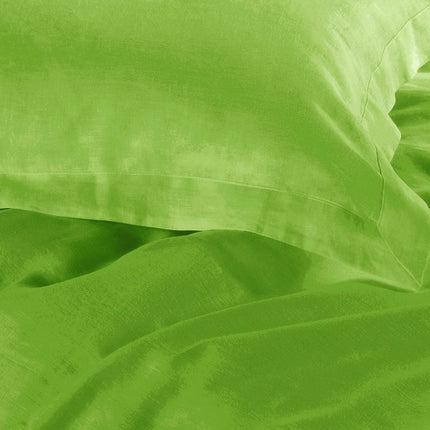 1000TC Tailored Queen Size Green Duvet Quilt Cover Set