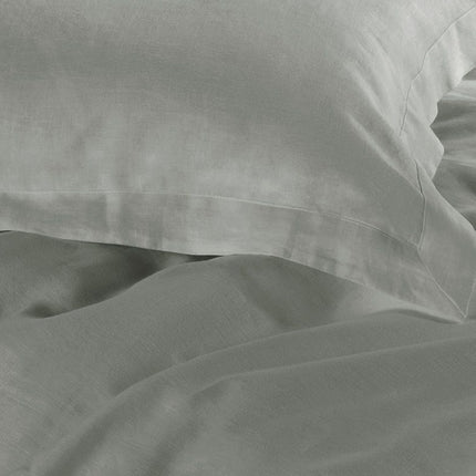 1000TC Tailored Single Size Grey Duvet Quilt Cover Set