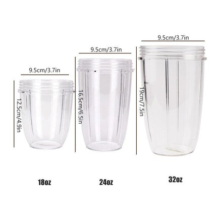 Blender Cups 32OZ 24OZ 18OZ Replacement Accessories Juicer Ice Crushing Blades - 32oz