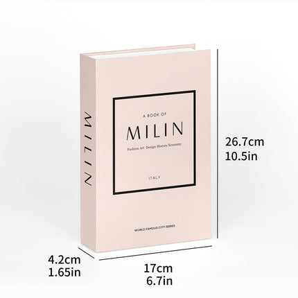 3 PCS Modern Decorative Books Set Foldable Fake Books for Display City Theme - A