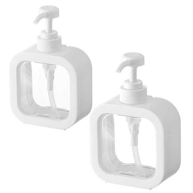 Plastic Pump Bottles For Bathroom Soap Shampoo Cream Lotion Dispenser Bottling - 300ML