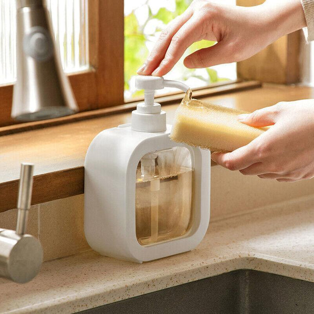 Plastic Pump Bottles For Bathroom Soap Shampoo Cream Lotion Dispenser Bottling - 500ML