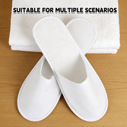 20 Pairs Disposable Hotel Slippers Star Design Homestay Towel Thickened NonSlip