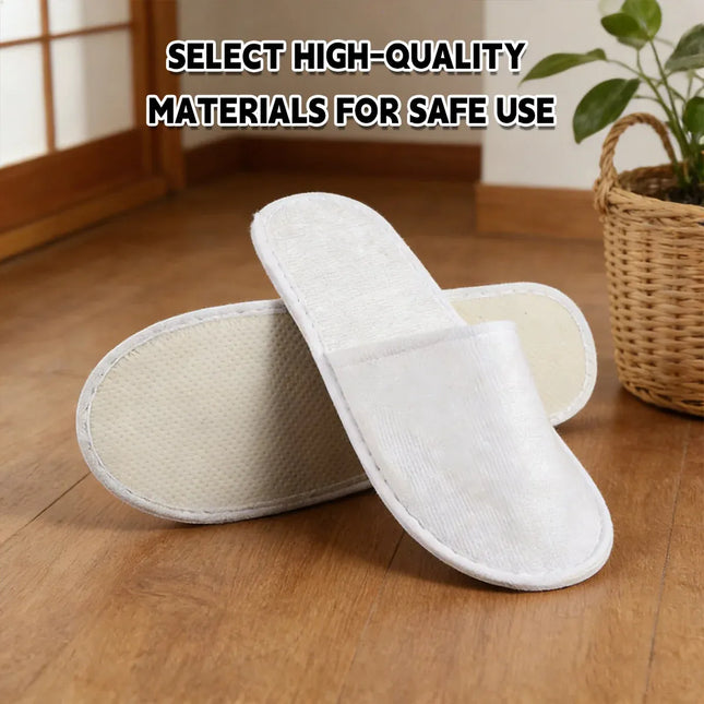 20 Pairs Disposable Hotel Slippers Star Design Homestay Towel Thickened NonSlip