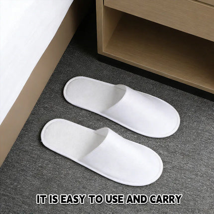 20 Pairs Disposable Hotel Slippers Star Design Homestay Towel Thickened NonSlip