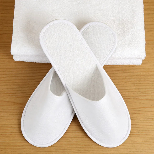 20 Pairs Disposable Hotel Slippers Star Design Homestay Towel Thickened NonSlip