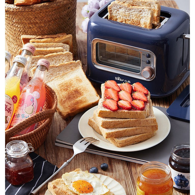 BEAR Double Slots Bread Toaster With Glass Window DSL-C02X1