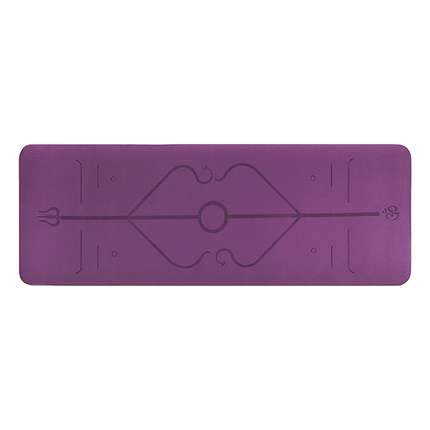 8mm TPE Yoga Mat Exercise Fitness Gym Pilates Non Slip Dual Layer