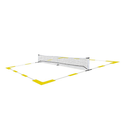 Portable 6.7m Pickleball Net Set – Heavy Duty Metal Frame with Wheels