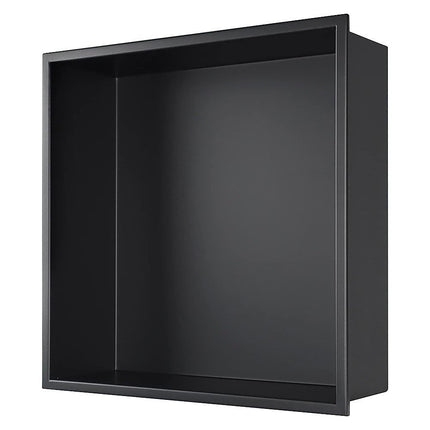 Stainless Steel Shower Niche 32x32cm Double Shelf Insert Wall Recessed