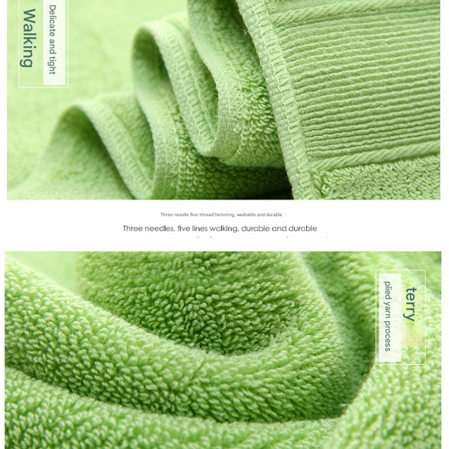 Yellow Luxury 100% Cotton Towel Set - 3-Piece Combed Cotton Bath Towel Set