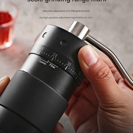 Grey Premium 7-Star Manual Coffee Grinder - Portable Bean MilÔºàR60proÔºâ