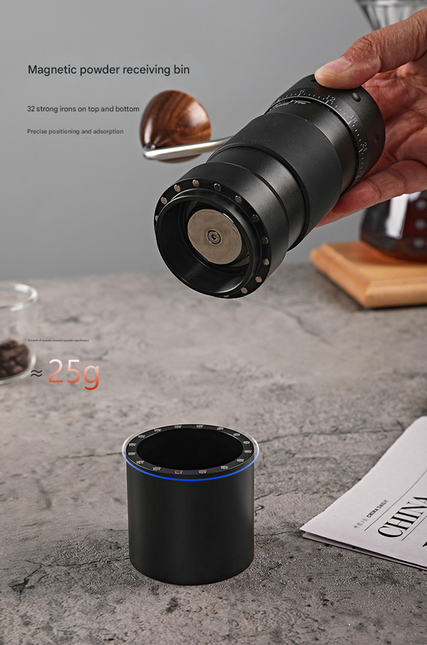 Grey Premium 7-Star Manual Coffee Grinder - Portable Bean MilÔºàR60proÔºâ