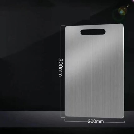 Dual-Sided Stainless Steel Chopping Board - Hygienic & Durable Kitchen Cutting Board for Meat, Veggies & More(20*30cm)
