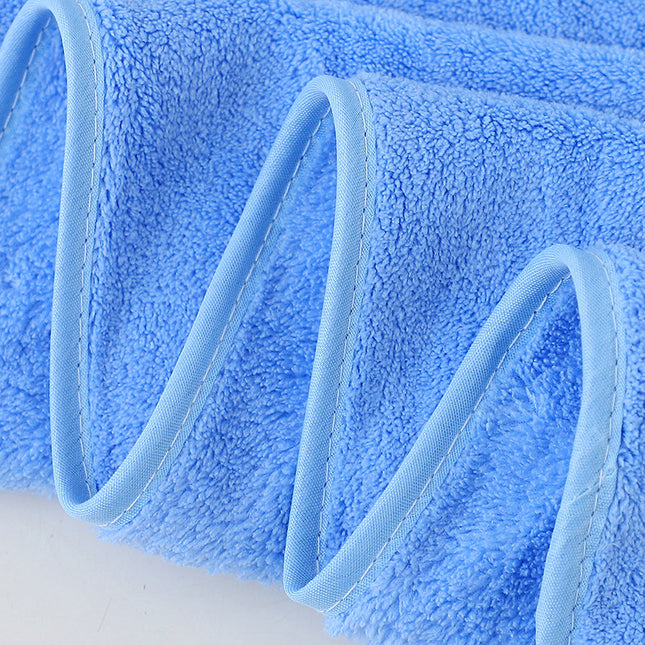 Grey Coral Fleece Thick Towel and Bath Towel Set – 4 Face Towels and 2 Bath Towels in Solid Colors, Highly Absorbent and Ultra-Soft for Home Use
