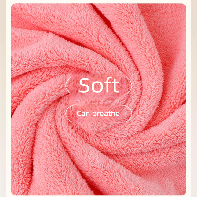 Grey Coral Fleece Thick Towel and Bath Towel Set – 4 Face Towels and 2 Bath Towels in Solid Colors, Highly Absorbent and Ultra-Soft for Home Use