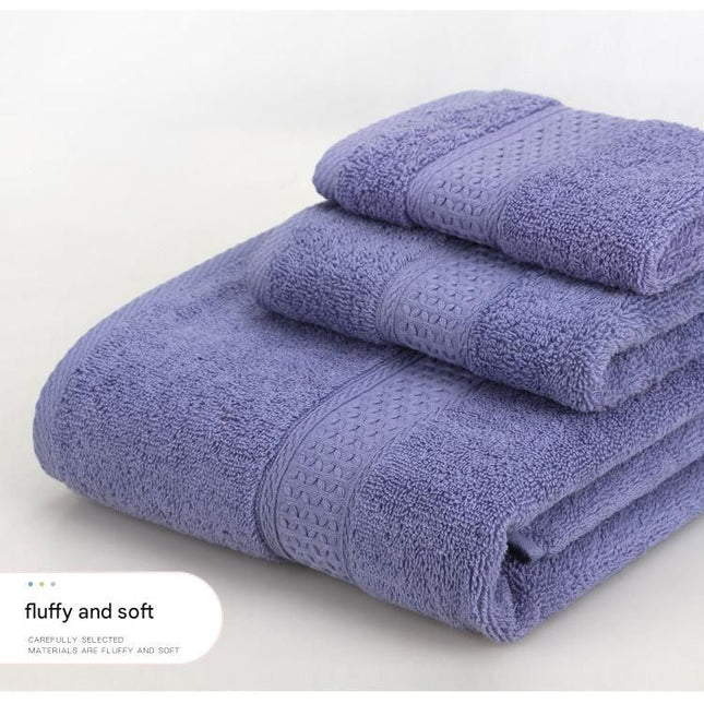 3-Piece Brown Towel Set - Soft Absorbent Bath, Hand & Face Towels with Jacquard Weave, Gift Set for Home, Hotel, or Gifting - Durable, Low-Lint, Machine Washable