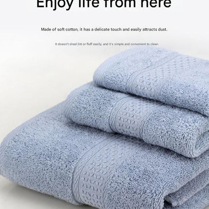 3-Piece Light purple Towel Set - Soft Absorbent Bath, Hand & Face Towels with Jacquard Weave, Gift Set for Home, Hotel, or Gifting - Durable, Low-Lint, Machine Washable