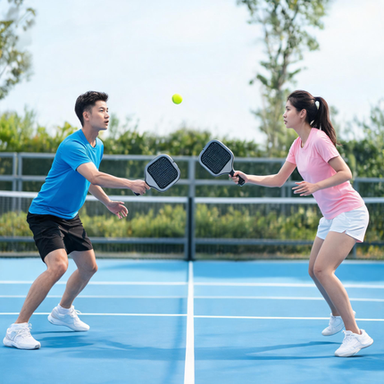 Orange Pickleball Balls Set - 6 Piece 40 Hole Outdoor Indoor Pickleball Match Balls