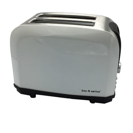 BOS & SARINO 2 Slice White Toaster