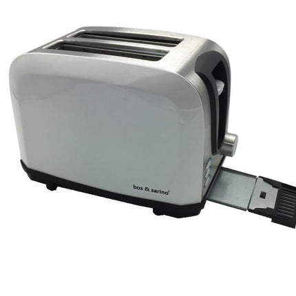BOS & SARINO 2 Slice White Toaster