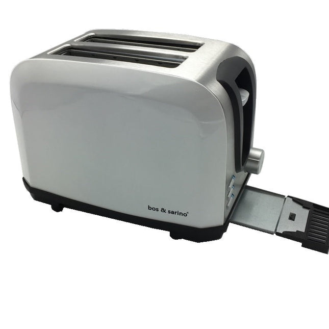 BOS & SARINO 2 Slice White Toaster