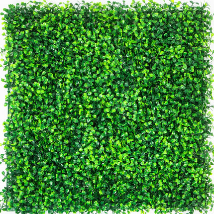 Artificial Boxwood Panels, 12 PCS 20"x20" Boxwood Hedge Wall Panels, PE Artificial Grass Backdrop Wall 1.6\", Privacy Hedge Screen for Decoration of Outdoor, Indoor, Garden, Fence, and Backyar