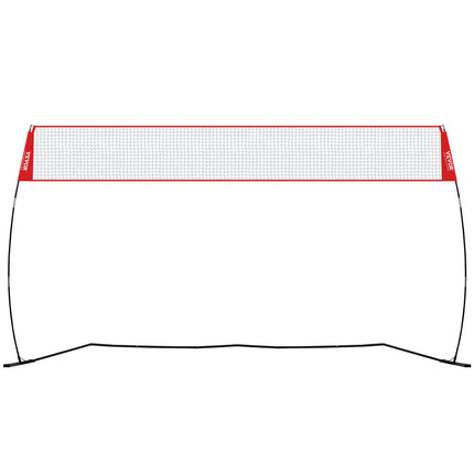 VEVOR Freestanding Volleyball Training Net for Indoor or Outdoor Use, Adjustable Height Portable Net System with Carrying Bag, Professional Volleyball Practice Trainer for Hitting or Serving Drills