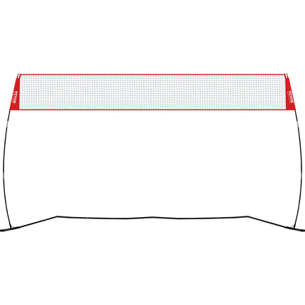 VEVOR Freestanding Volleyball Training Net for Indoor or Outdoor Use, Adjustable Height Portable Net System with Carrying Bag, Professional Volleyball Practice Trainer for Hitting or Serving Drills