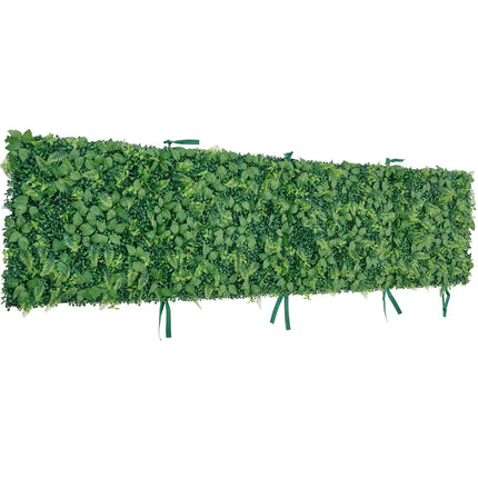 Artificial Plant Wall, 4 PCS 61 x 243.8 cm Artificial Boxwood Panels, Sun Protection Greenery Backdrop Privacy Hedge Fence, Fake Grass Screen for Wedding, Indoor, Outdoor Garden, Backyard
