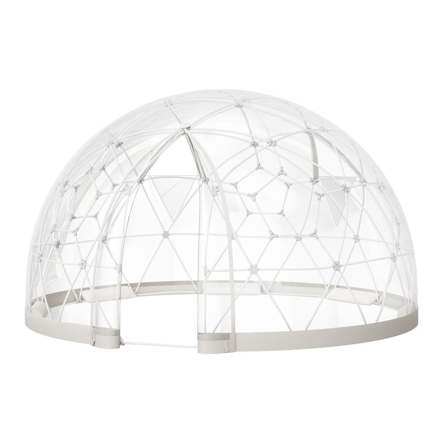 Garden Dome Tent, 3.6 x 2.2 m Outdoor Clear Bubble Tent for 4-7 Person, Weatherproof Geodesic Dome Greenhouse with Window, PVC Igloo Tents for Backyard Patios Camping Party Wedding
